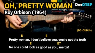 Oh, Pretty Woman - Roy Orbison (1964) Easy Guitar Chords Tutorial with Lyrics part 3 SHORTS REELS