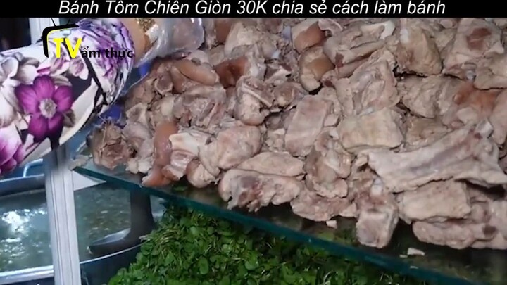 Chủ quán Bún Mì Vàng Bánh Tôm Chiên Giòn 30K chia sẻ cách làm bánh ngon không gắt dầu p11