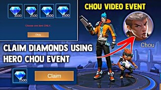 CLAIM DIAMONDS REWARDS USING CHOU CHALLENGE IN CHOU EVENT | FREE DIAMONDS | MOBILE LEGENDS