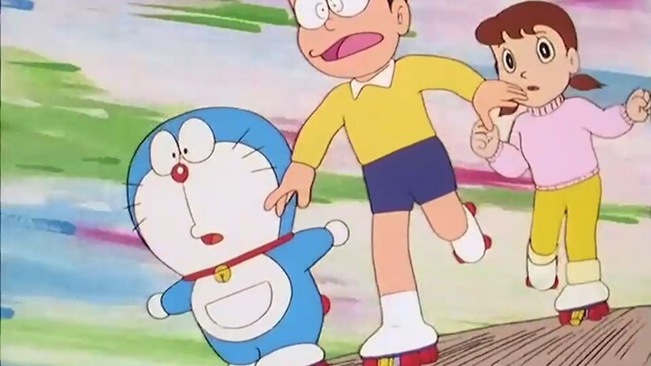 Doraemon Jadul Bahasa Indonesia - "Siapa Saja Dimana Saja Main Sepatu Roda" & "Memancing Di Daratan"