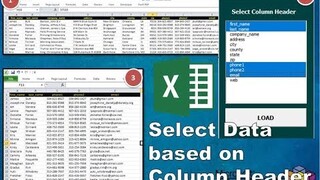 Select specific data based on the selected header using VBA