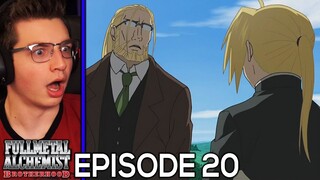 HOENHEIM'S RETURN!! | Fullmetal Alchemist: Brotherhood REACTION Episode 20 (Father Before the Grave)