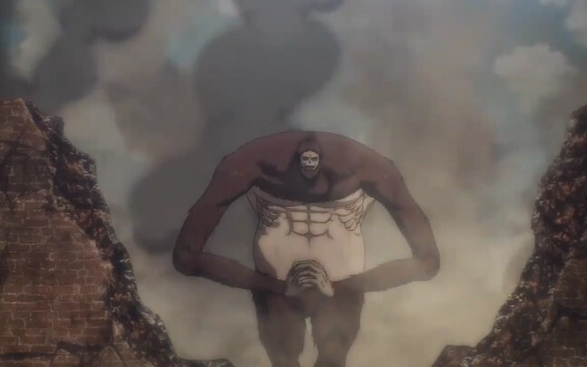 [Titan Musim 4] Titan Binatang muncul! Lemparan batu klasik!