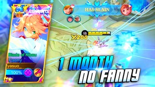 1 MONTH NO FANNY | RANK GAMEPLAY | MLBB