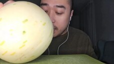 ASMR Dinosaur Egg Melon 🍈 Gaya Melon 🍈 Snowball Melon🍈 - Relaxing Eating Sounds