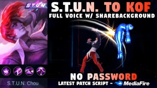 Chou S.T.U.N. To KOF Skin Script No Password | New Passive | Chou Iori Yagami KOF Skin Script | MLBB