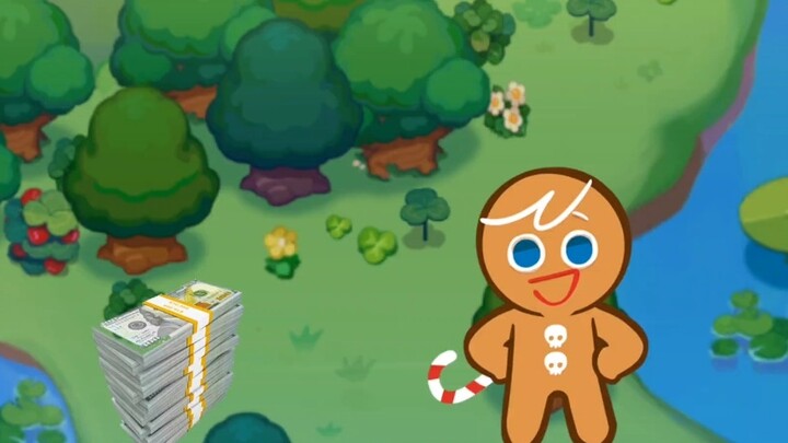Brave Cookie picked up a stack of money