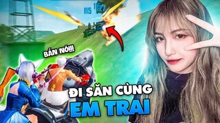 [Free Fire] Ngân Kaito cùng Em Trai Song Kiếm Họp Bích Và Ngân Bị Cà Lâm TROLL TEAM