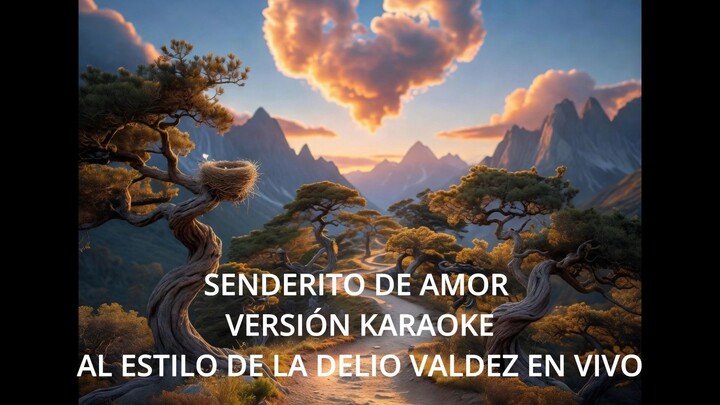 Karaoke - Senderito de amor. Al estilo de La Delio Valdez