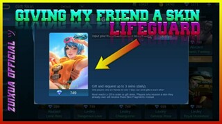 GIFTING MY FRIEND A SKIN !? | ZUiXUA Official ツ | MLBB 2.0 | +22 DIAMONDS GIVEAWAY!