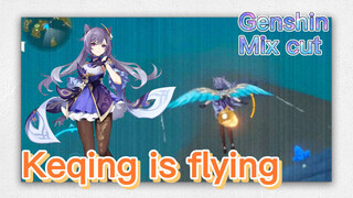 [Genshin   Mix cut]  Keqing is flying
