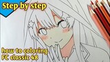 Cara mewarnai kulit anime dengan faber castell 48 - how to coloring anime skin