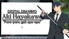 "Pura-pura gak apa-apa". Aki Hayakawa - Chainsaw man.