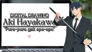 "Pura-pura gak apa-apa". Aki Hayakawa - Chainsaw man.