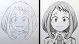 How to Draw URARAKA [Boku no Hero Academia] - Cara Menggambar Anime