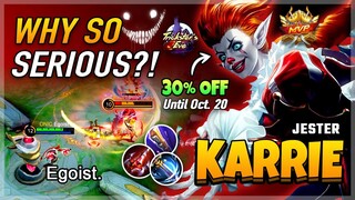 30% Off Jester Skin! Karrie Best Build 2020 Gameplay by Egoist. | Diamond Giveaway Mobile Legends