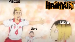 HAIKYUU!! Characters as Zodiac Signs Part 3 (ACTUAL signs) | Anime Astrology