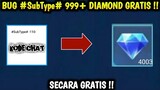 BUG TERBARU!!! | CARA UBAH DIAMOND JADI 999+ DIAMOND MOBILE LEGEND | BUG ML
