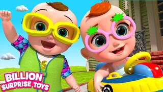 Bayi dan Keluarga bersiap-siap untuk petualangan pantai yang cerah - Kids Cartoon