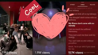 Yujqi menggunakan musik "Paint The Town Red" dalam tarian kota di YouTube, meraih posisi [pertama] d