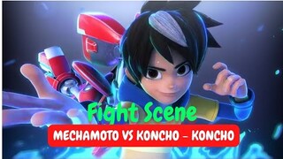 Animasi Mechamoto. Fight Scene Mechamoto Versus Koncho - koncho. #animasi
