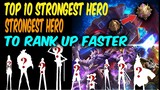 TOP 10 STRONGEST HERO FOR SOLOQ TO RANK UP TO MYTHIC  | 600 DIAMOND GIVEAWAY
