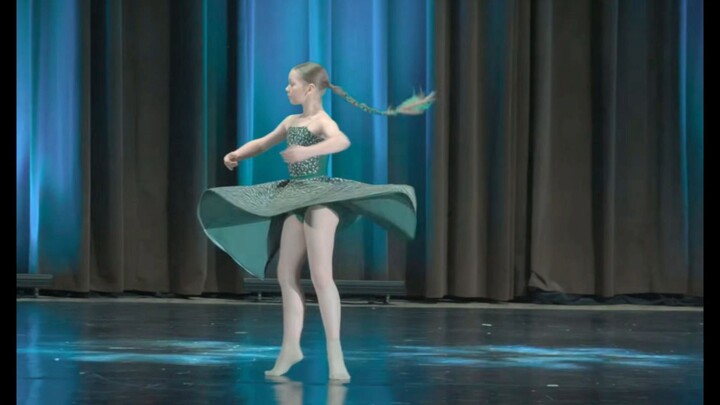 Russian Girl: Russian Elementary School Girl “The Wizard of Oz” / Green Floral Dress / Classical Bal