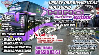 UPDATE OBB BUSSID V3.6.1 SOUND SUOSS HINO RK8 KREKET | MARKAS PO HARYANTO | BUS SIMULATOR INDONESIA