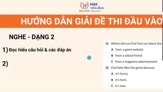 Workshop Hướng dẫn giải đề tiếng Anh đầu vào cho tân sinh viên bách khoa (2)