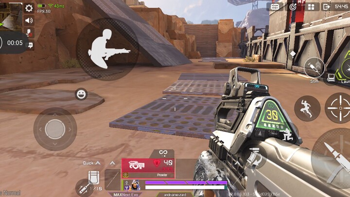 Iseng-iseng ajah nyoba skill yg dari PC - apex legend mobile.