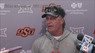 Oklahoma State football coach Mike Gundy talks roster as spring practice gets underway