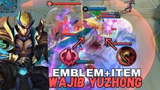 RAHASIA YUZHONG KUAT BANGET !! EMBLEM+ITEM WAJIB!! LIFESTEAL DERES+DAMAGE SAKIT 🥵🥵