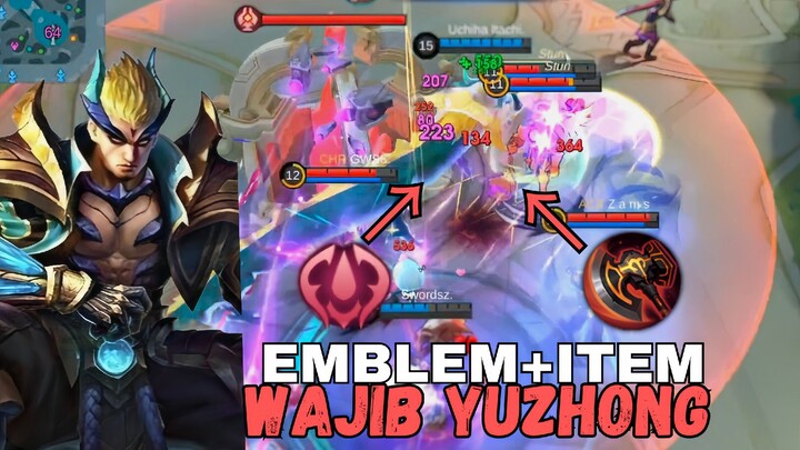 RAHASIA YUZHONG KUAT BANGET !! EMBLEM+ITEM WAJIB!! LIFESTEAL DERES+DAMAGE SAKIT 🥵🥵