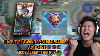 LING JEJE LAWAN TOP GLOBAL RANKED GAME SENGIT ! AUTO +15 SEGER POIN - Mobile Legends