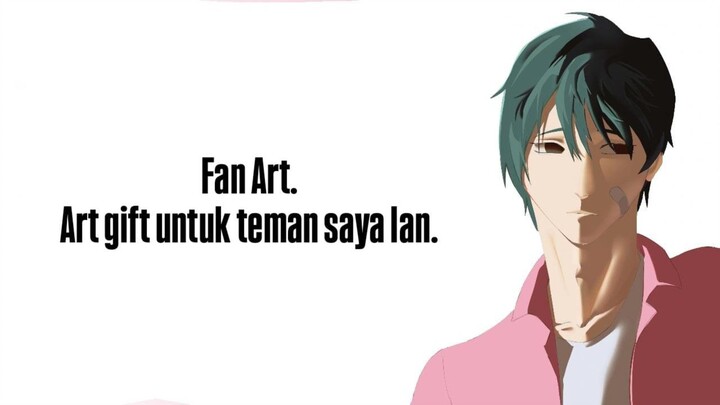 Art gift untuk teman online saya🤍🤍