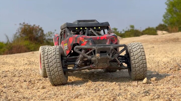 The speed is scorching, and the sand rises up in response