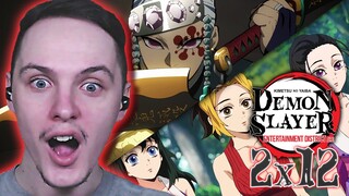 UZUI IS SUCH A CHAD!! | Demon Slayer Season 2 Episode 12 (Entertainment District Episode 5) REACTION