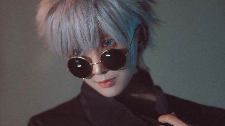 Qianyi Xia|True. Baby-faced fierce 1 Please check! Jujutsu Kaisen Gojo Satoru cosplay makeup imitati