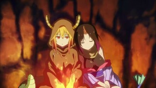 hold me forever with aesthetic of Miss Kobayashi's Dragon Maid  sweet moments soothing lofi hip hop