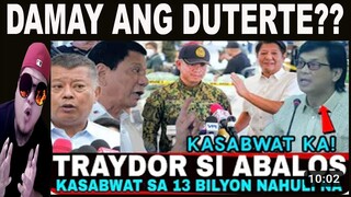 Grabe to! si ABALOS ang TRYDOR KASABWÀT PALA sa 13 BILYON NAHÚLÍ na! BINASAG ni DU30 REACTION VIDEO