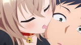 When cute cat girl lick your face