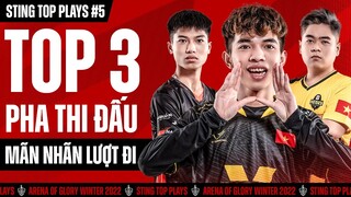 TOP 3 PHA THI ĐẤU ẤN TƯỢNG NHẤT LƯỢT ĐI ĐTDV MÙA ĐÔNG 2022 | STING TOP PLAYS