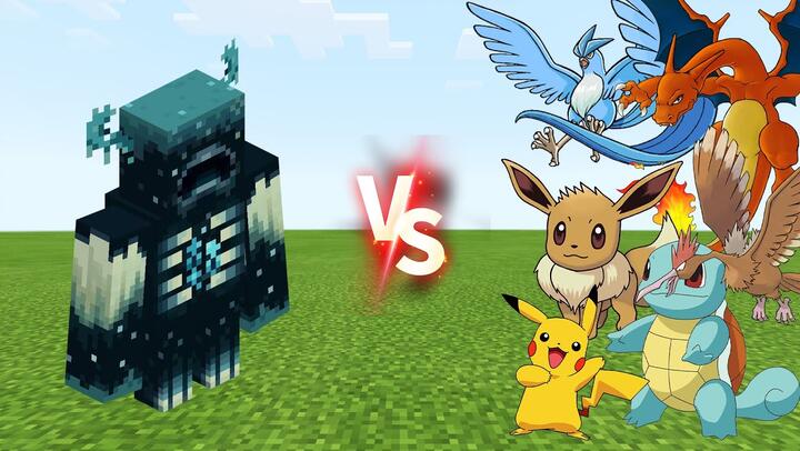 Warden VS Pokémon | Minecraft Battle