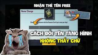 PUBG Mobile | Hướng Dẫn Đổi Tên Tàng Hình Không Tên Siêu Ảo | Cách Nhận Thẻ Đổi Tên Mới Nhất