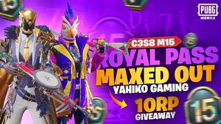 M15 ROYALE PASS MAXED PUBG MOBILE | NEW M15 ROYALE PASS | M15 ROYAL PASS MAXOUT | 10 RP GIVEAWAY