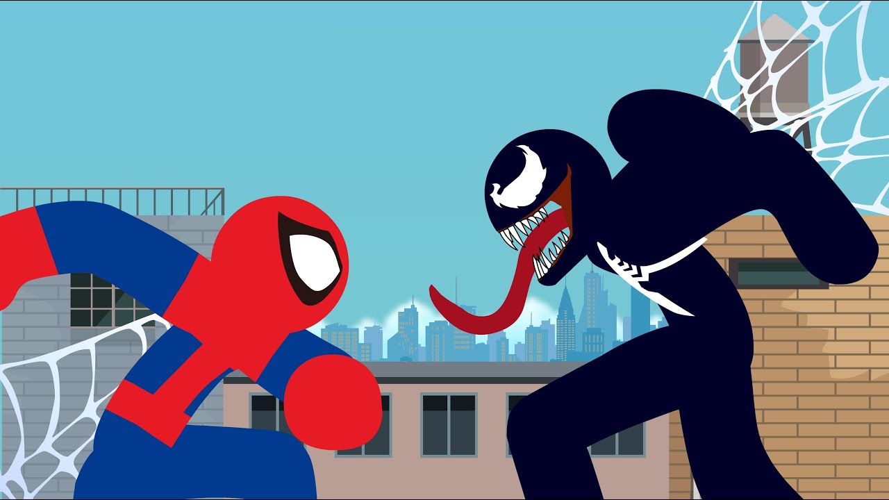 Spider-Man VS Venom Stick Fight!! - Bilibili Spider-Man VS Venom Stick Fight!! - Bilibili