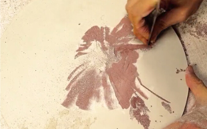 The egret instantly transforms—mainly because it's too precious to waste even a single raw clay blan