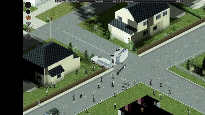Um bug de colisão no zomboid antigo, o jogo mudou bastante
