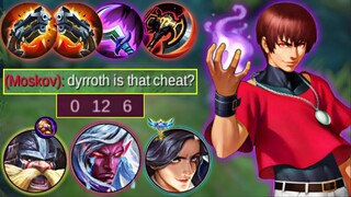 REASON WHY FLYING DYRROTH IS THE BEST COUNTER FOR MARKSMAN! |MYTHICAL GLORY ONE HIT BUILD - MLBB