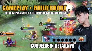 INI GAMEPLAY +BUILD BRODY VERSI AKU.. DAN TIPS MAKSIMALKAN PASSIVENYA SPAYA SKILL 1 + ULTI AUTO MATI